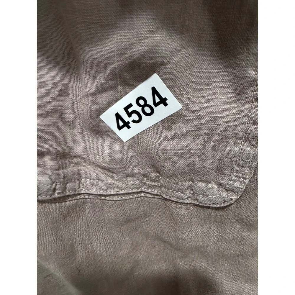 Jones‎ New York Womens Joggers 100% Linen Drawstring Mauve Size S